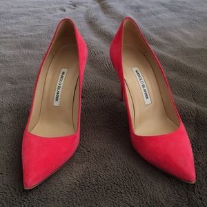 Manolo Blahnik Pink Suede